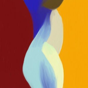 "July 2023" digital painting, 36 x 36 in max (92 x 92 cm max), 2023