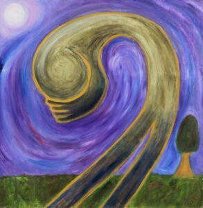 "Humility" oils on board, 48 x 48 in (122 x 123 cm), 2001