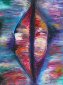 "Lips" oils on board, 36 x 48 in (92 x 122 cm), 2003